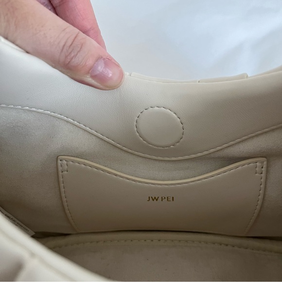 JW PEI Gabbi Ruched Hobo Handbag - Ivory - Picture 8 of 13